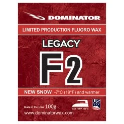 Dominator Legacy Fluoro Race Wax 9 Dominator Legacy Fluoro Race Wax -Ski Gear Shop Dominator Legacy F2 Wax 100g
