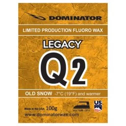 Dominator Legacy Fluoro Race Wax 11 Dominator Legacy Fluoro Race Wax -Ski Gear Shop Dominator Legacy Q2 Wax 100g