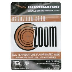 Dominator Race ZOOM Wax 9 Dominator Race ZOOM Wax -Ski Gear Shop Dominator Race Zoom New 100g Label