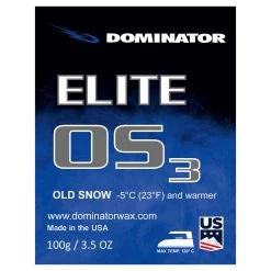 Dominator Elite Old Snow (OS) Race Wax -Ski Gear Shop Dominator Wax Elite OS3